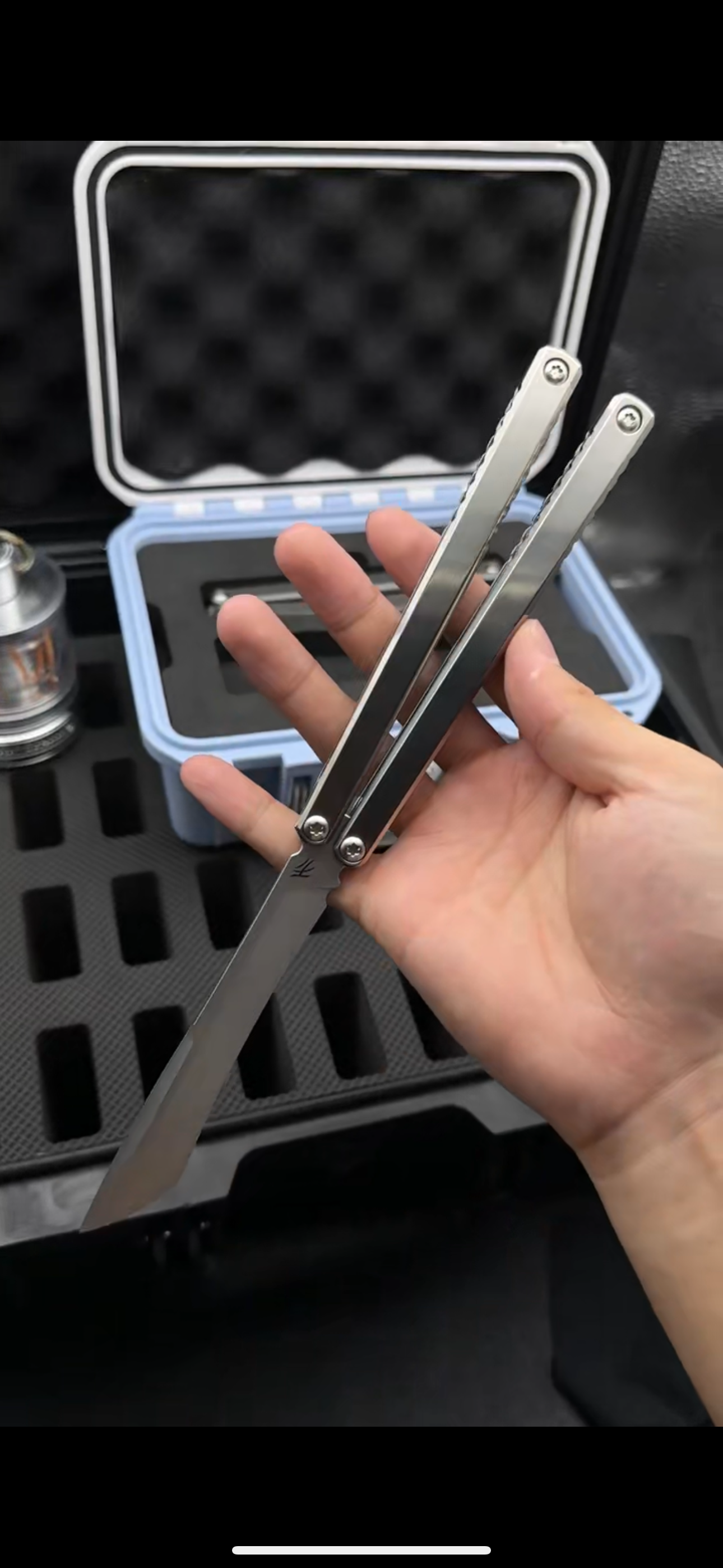 Baliplus Gaboon Balisong Clone Titanium Handle
