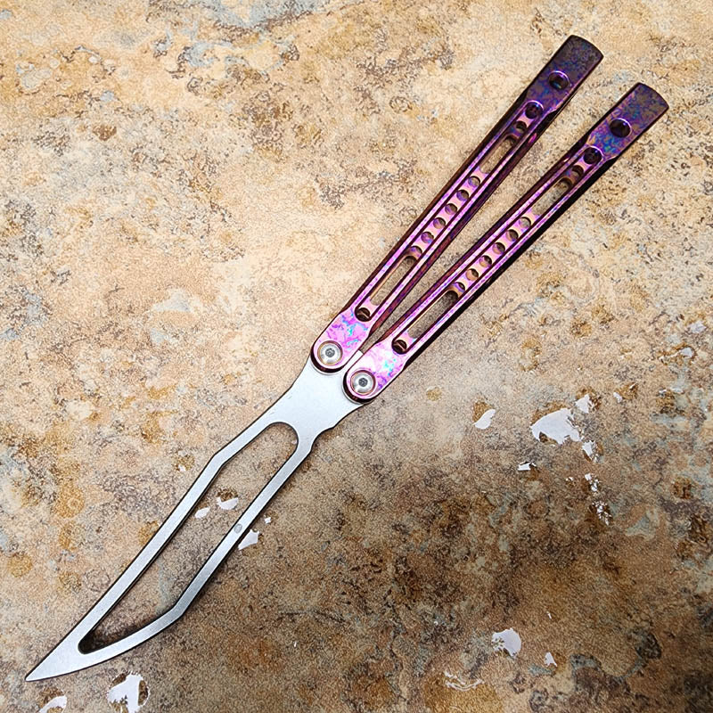 Theone Monarch V2 Balisong Clone Titanium Handle