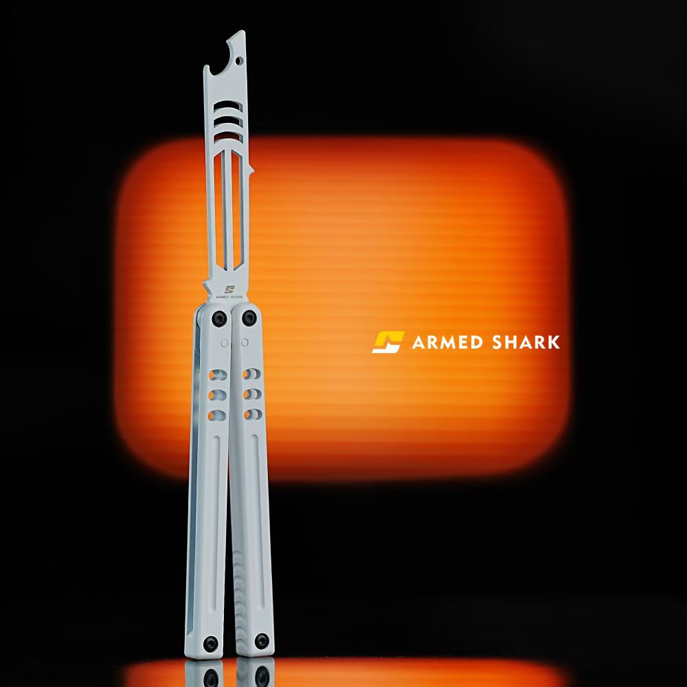 ARMED SHARK Mako V5 Balisong Clone Bottle Opener 6061 Aluminum