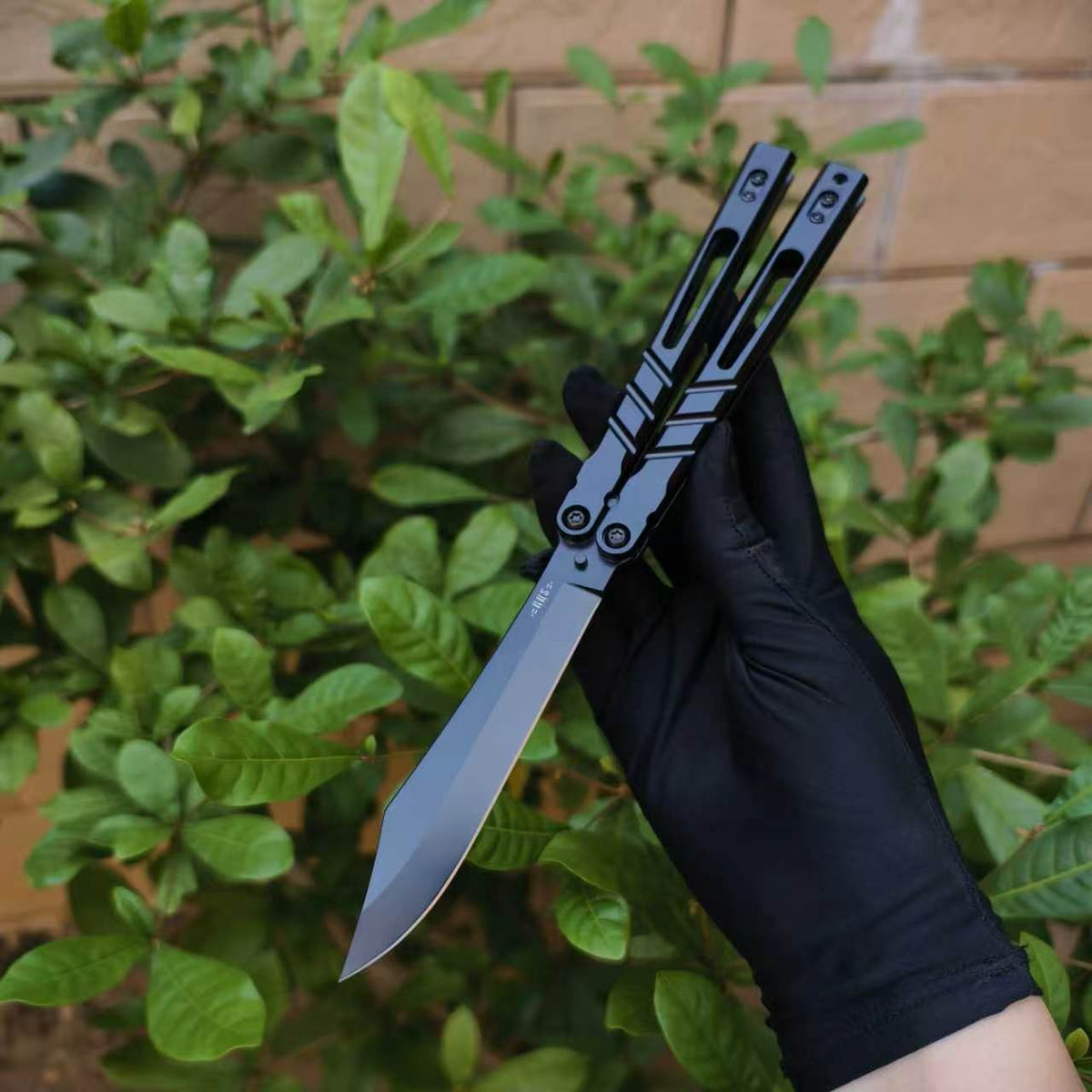 Baliplus Alpha Beast 3.0 Balisong Clone Sandwich Titanium Handle Bushings System