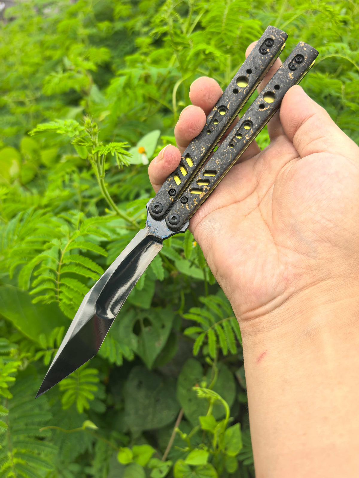 Titus Customize Replicant Special Edition Balisong Clone G10+Titanium Handle