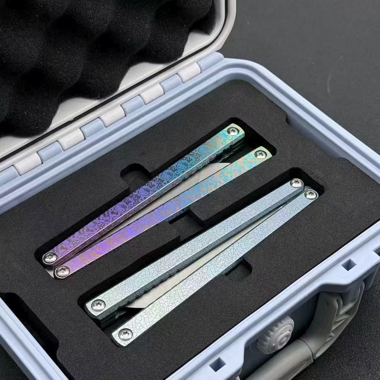 Baliplus Gaboon Balisong Clone Titanium Handle