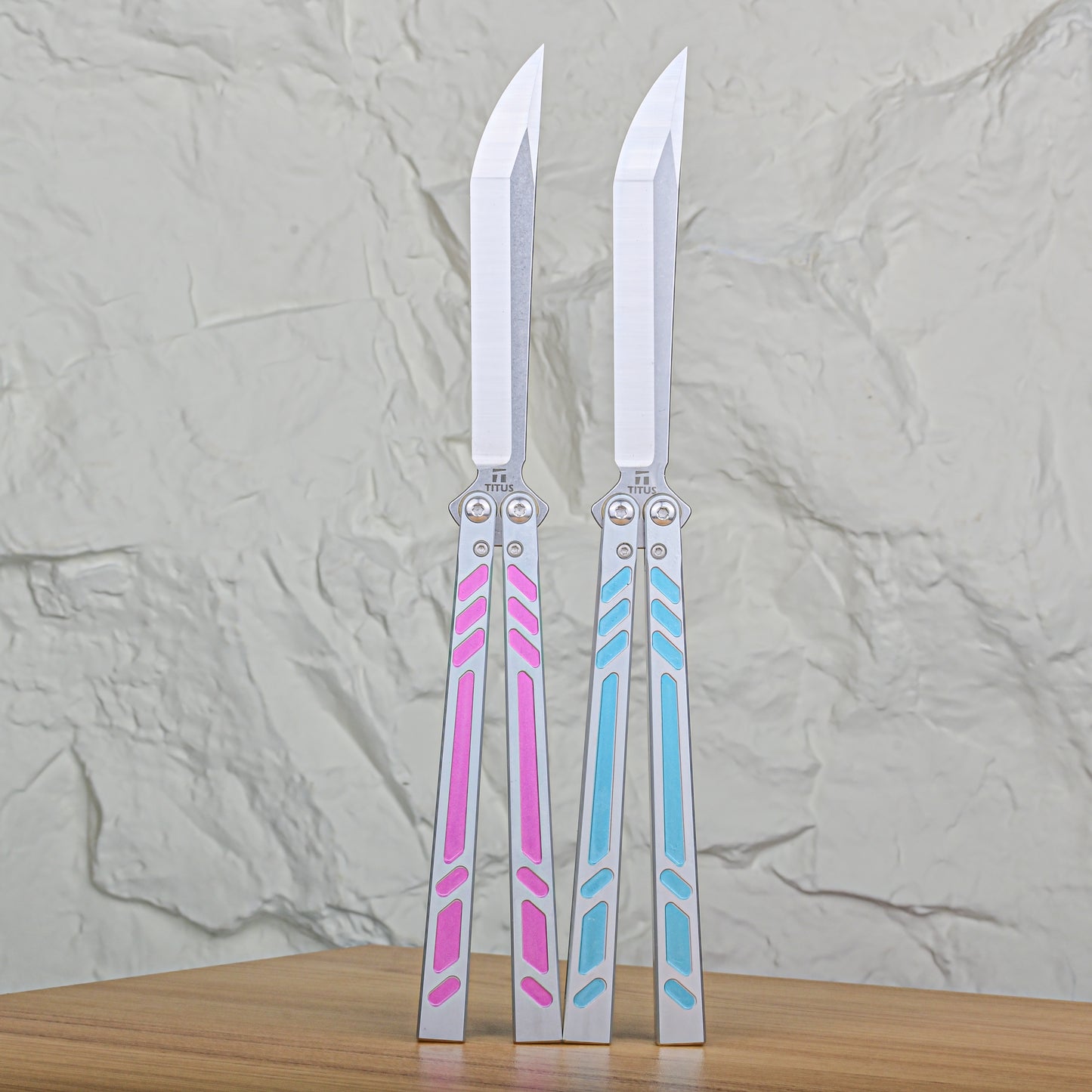 Titus Barebones Balisong Clone 7075 Aluminum Bushings System