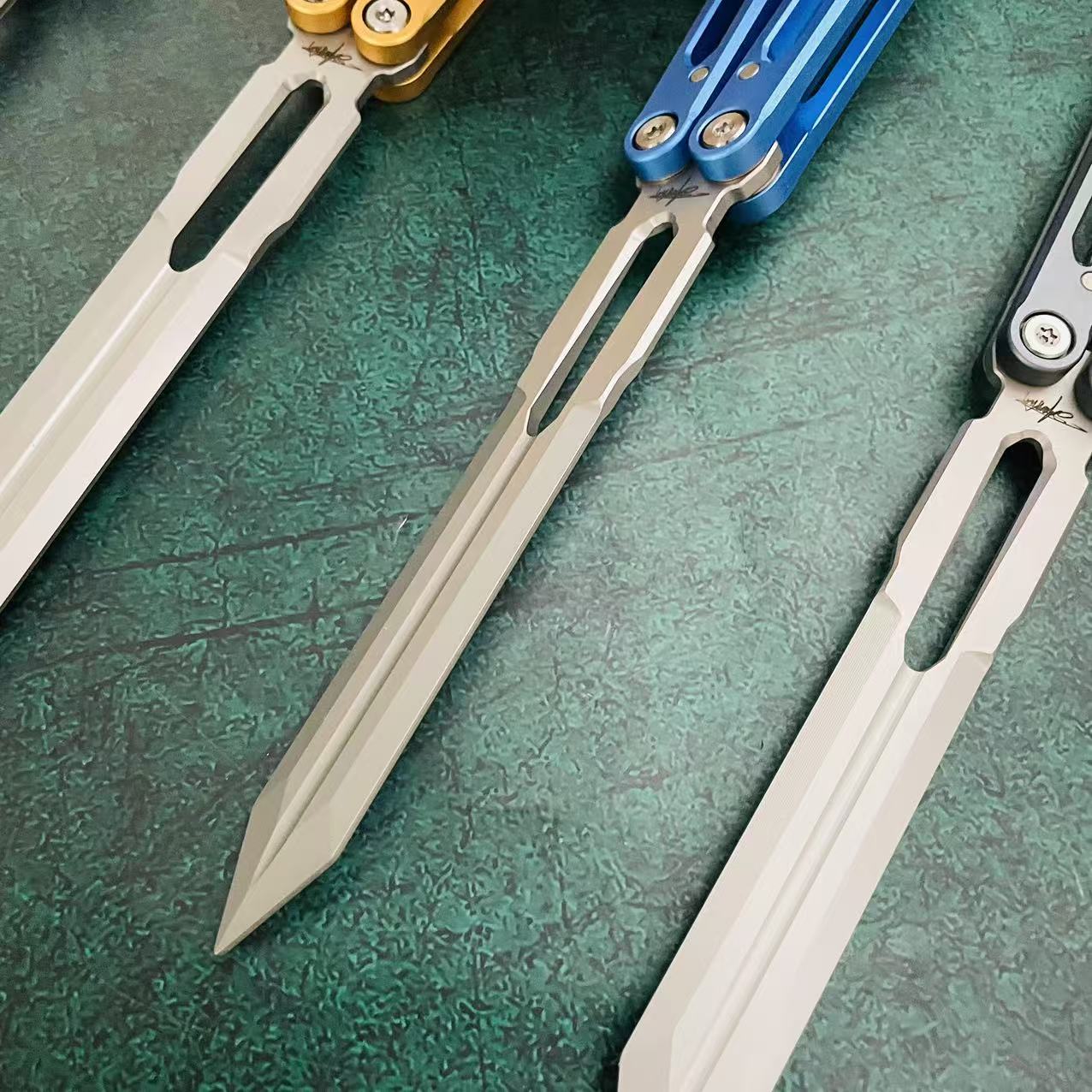Banshu 8802 Original Balisong 7075 Aluminum Handle