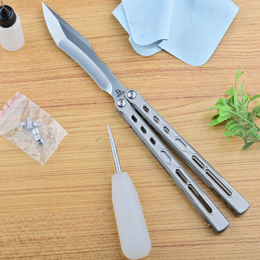 Titus Echo Original Balisong Titanium Handle