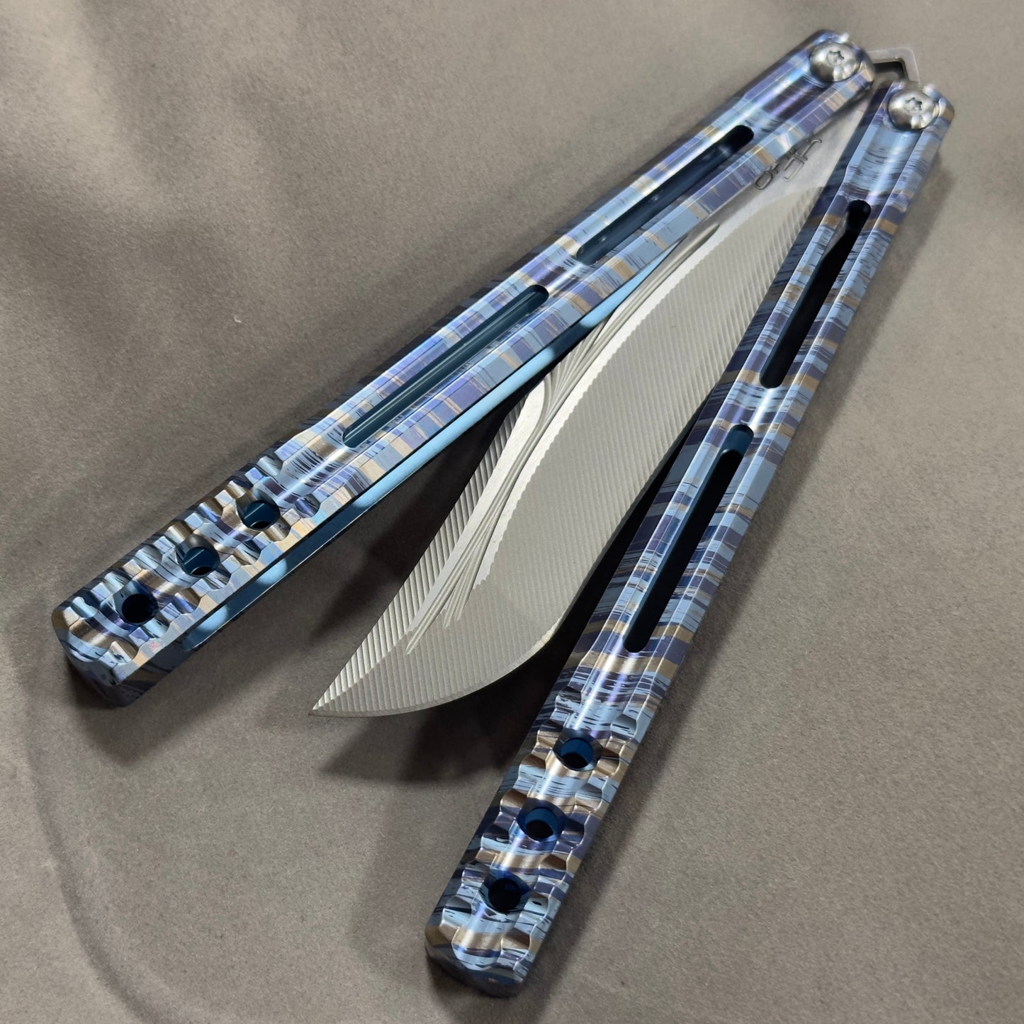 AKD Orca V1 Balisong Clone Titanium Handle