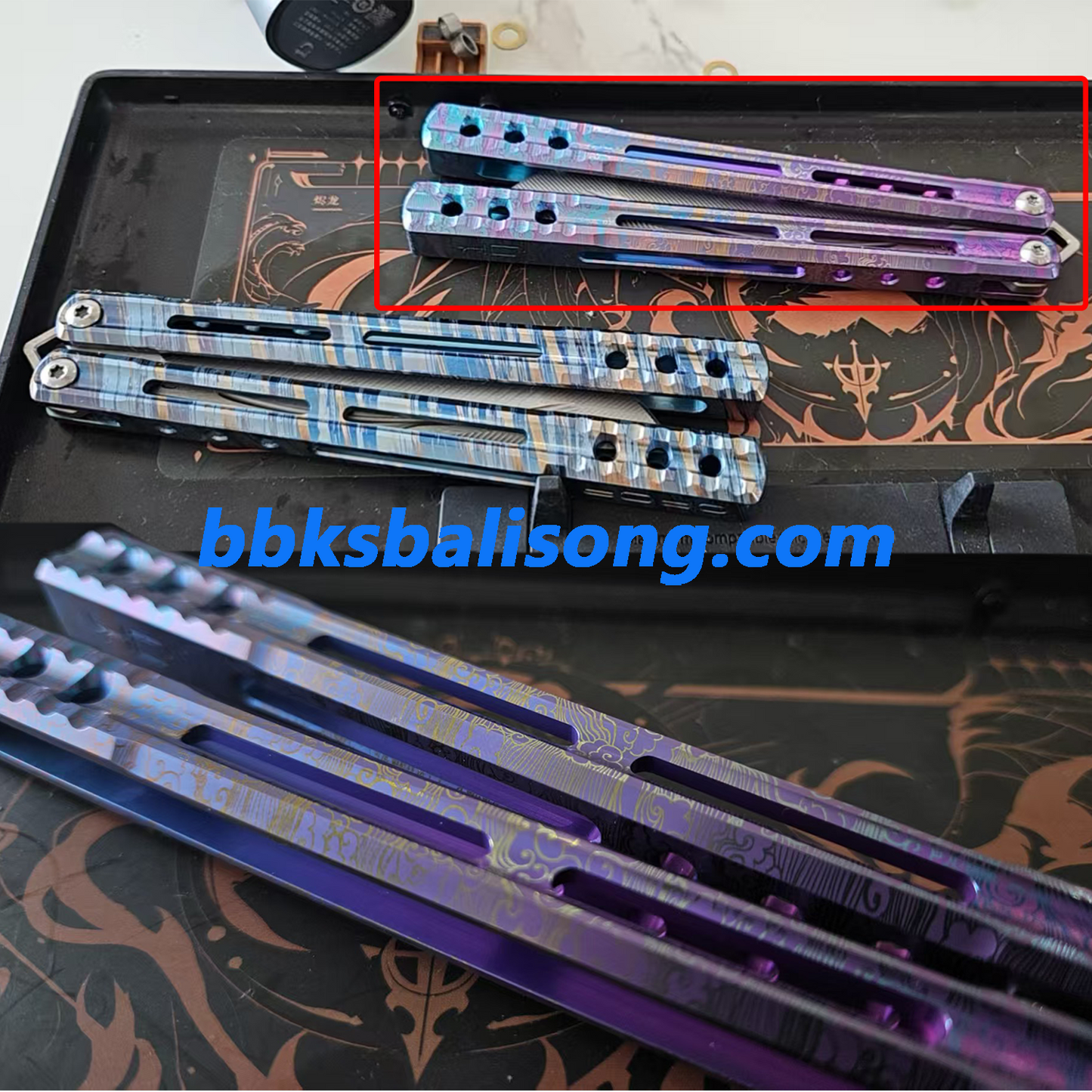 AKD Orca V1 Balisong Clone Titanium Handle