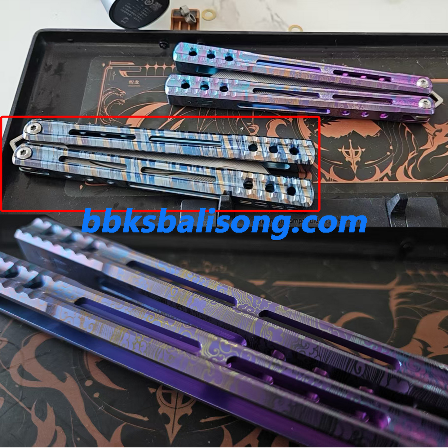 AKD Orca V1 Balisong Clone Titanium Handle