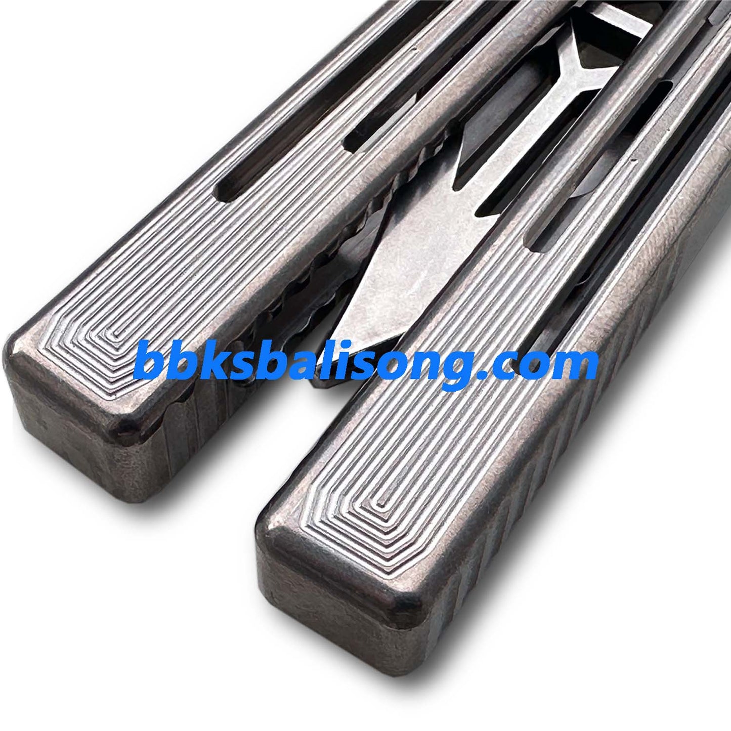 ARMED SHARK Gold Dust Replicant Balisong Clone Titanium Handle