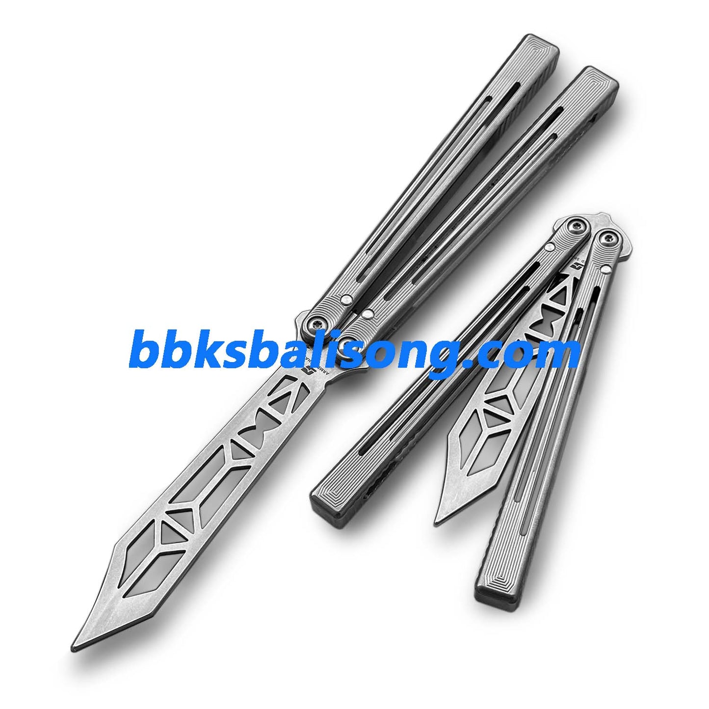 ARMED SHARK Gold Dust Replicant Balisong Clone Titanium Handle
