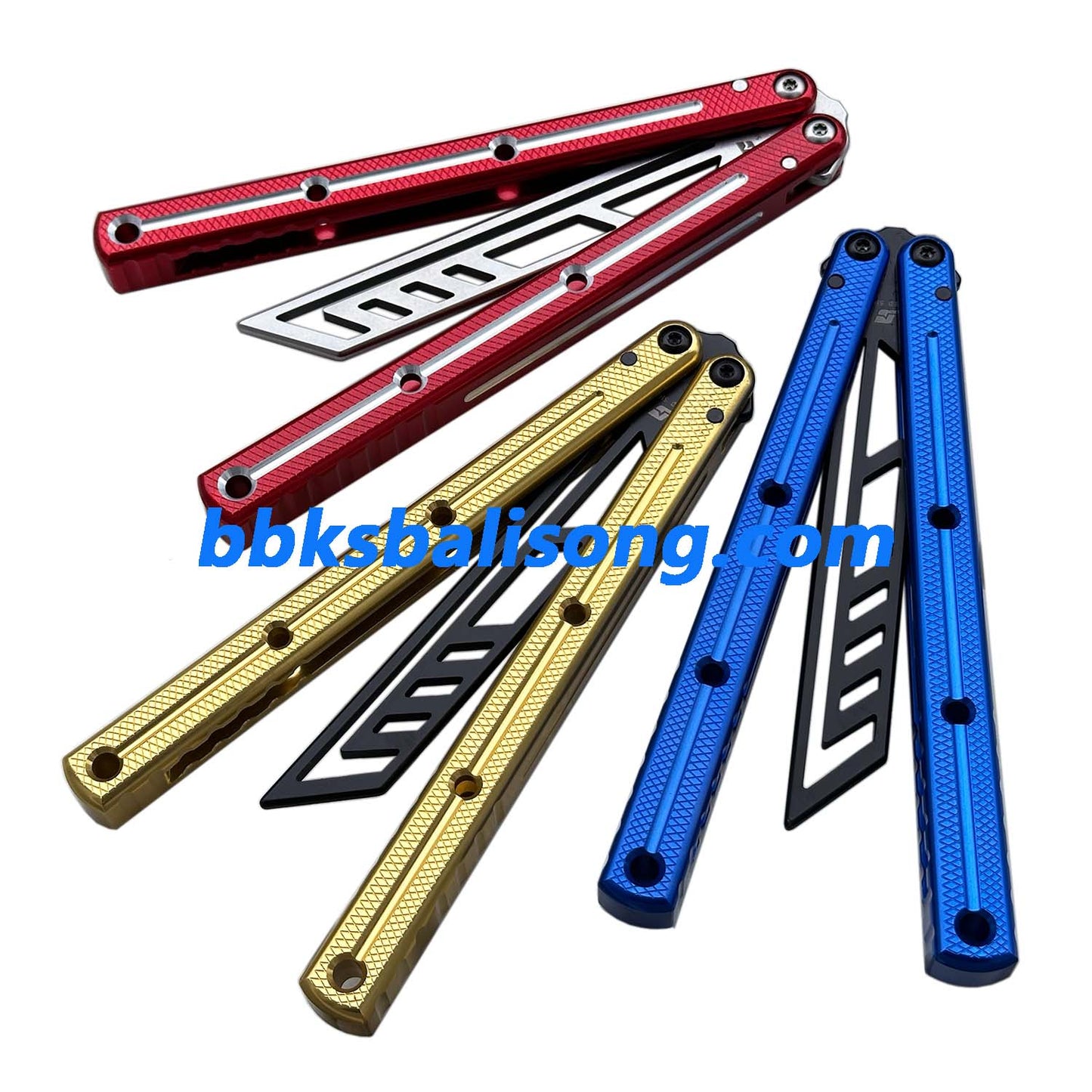 ARMED SHARK Krake Raken (Kraken) V3 Balisong Clone 7075 Aluminum Handle