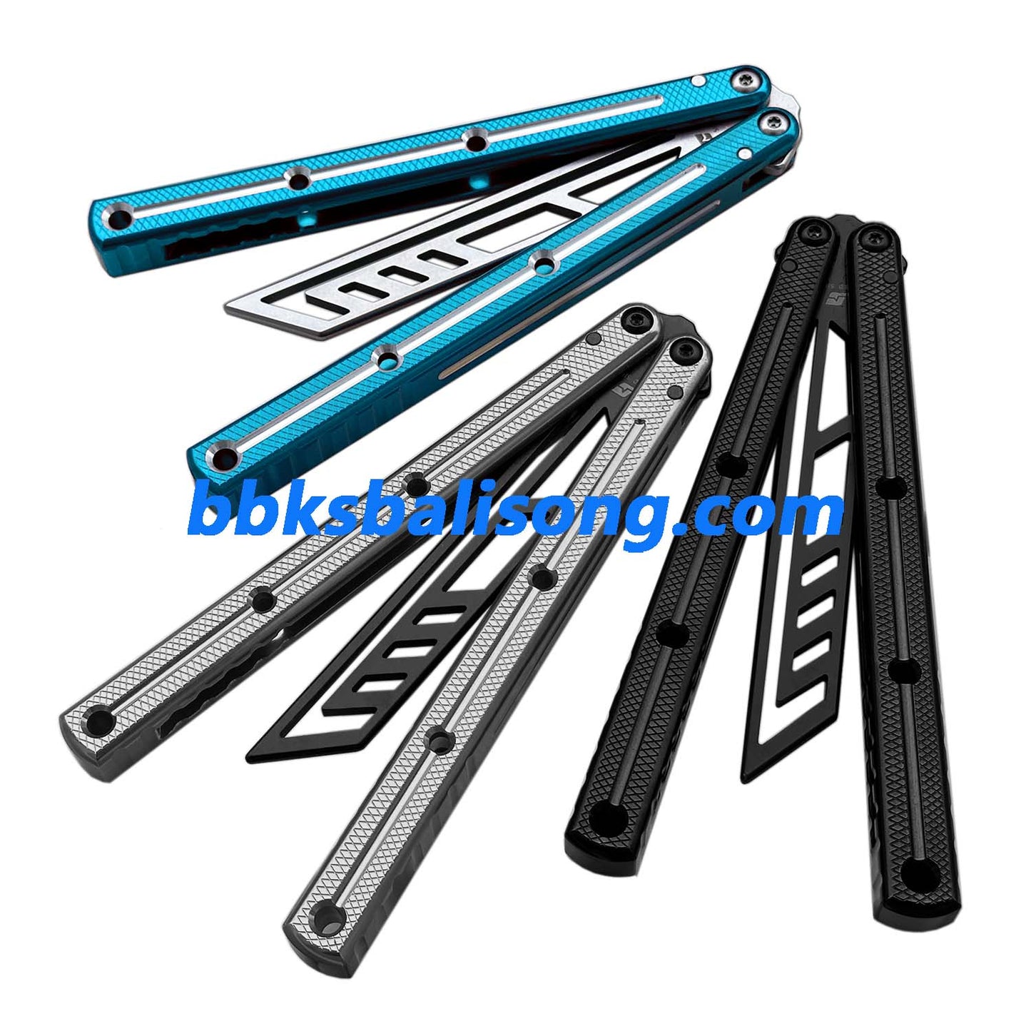 ARMED SHARK Krake Raken (Kraken) V3 Balisong Clone 7075 Aluminum Handle