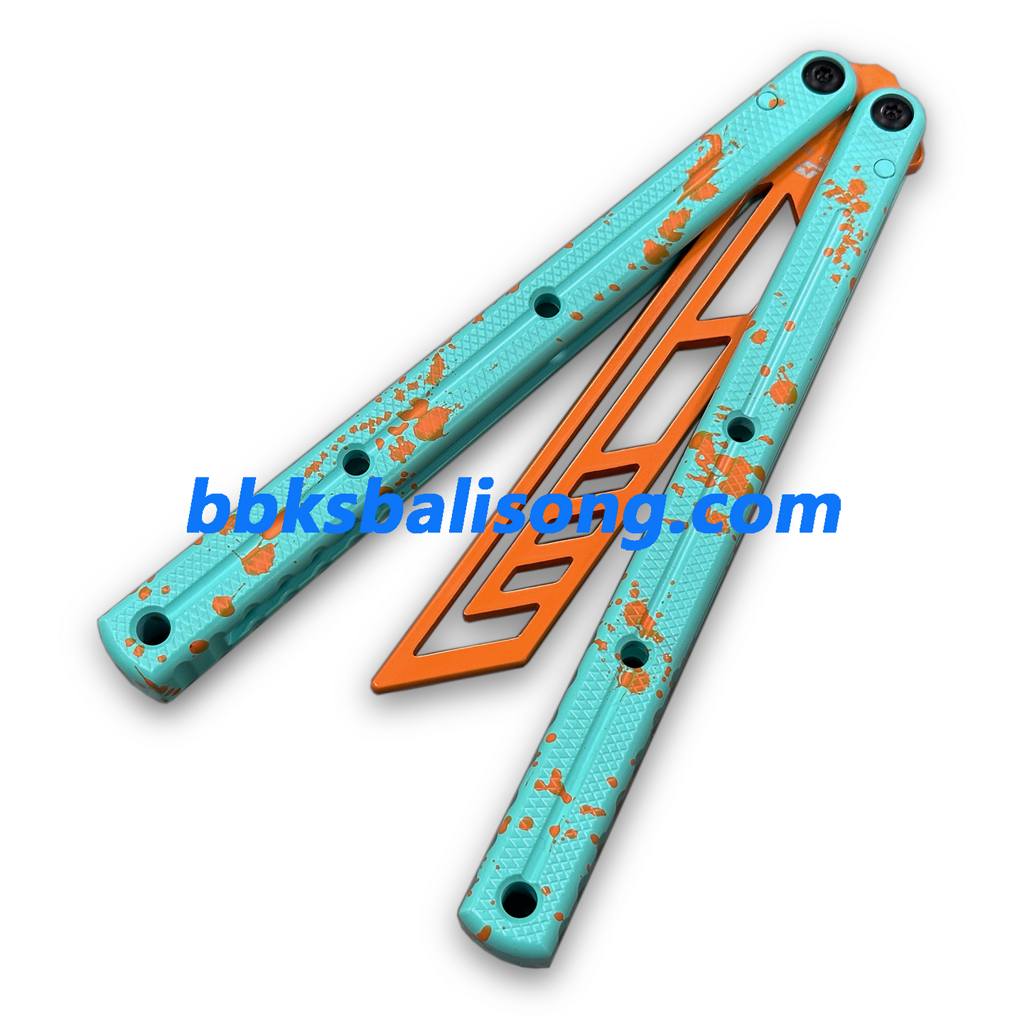 ARMED SHARK Krake Raken (Kraken) V3 Balisong Clone 7075 Aluminum Handle