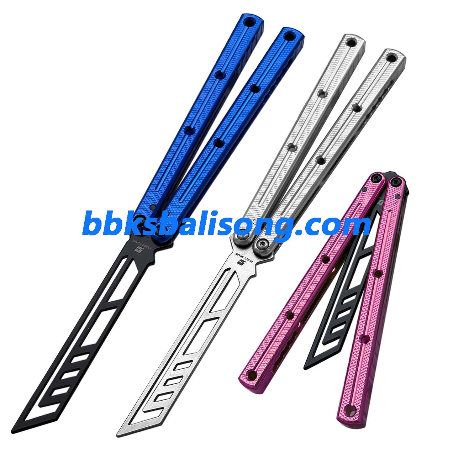 ARMED SHARK Krake Raken (Kraken) V3 Balisong Clone 7075 Aluminum Handle