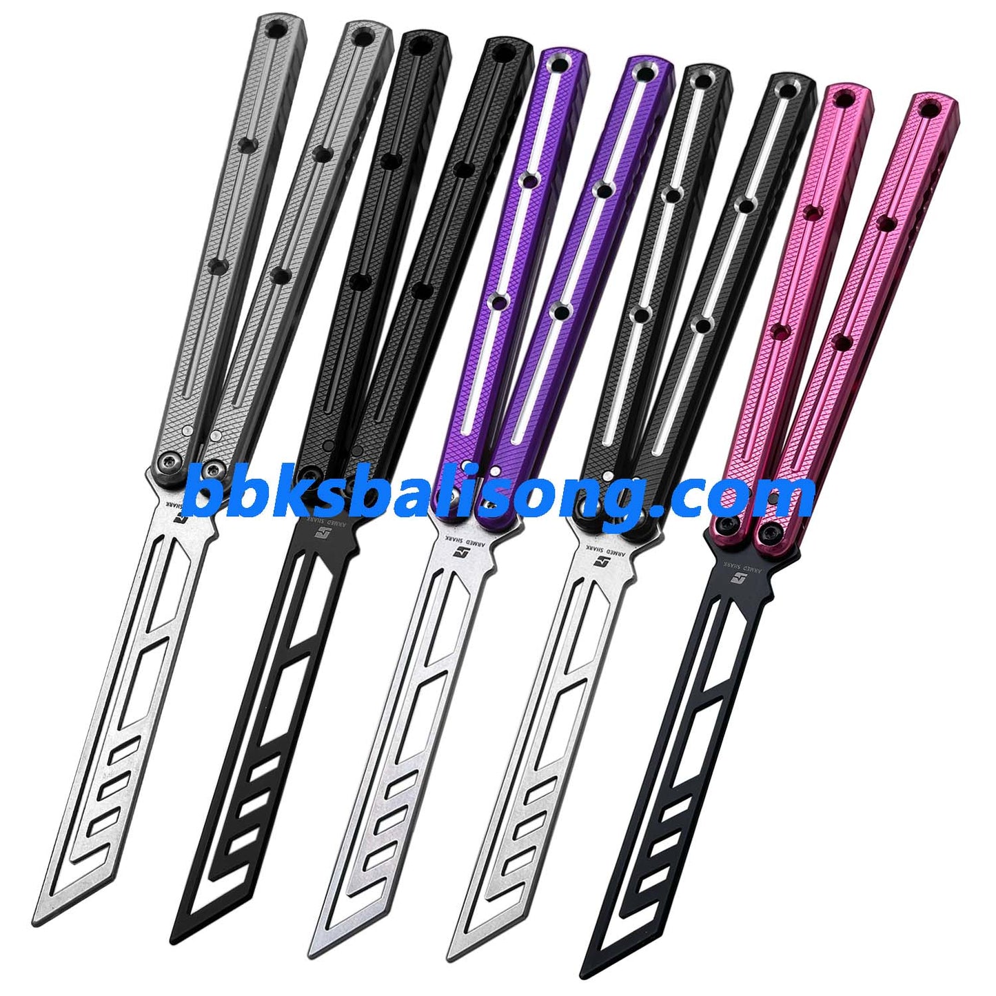 ARMED SHARK Krake Raken (Kraken) V3 Balisong Clone 7075 Aluminum Handle