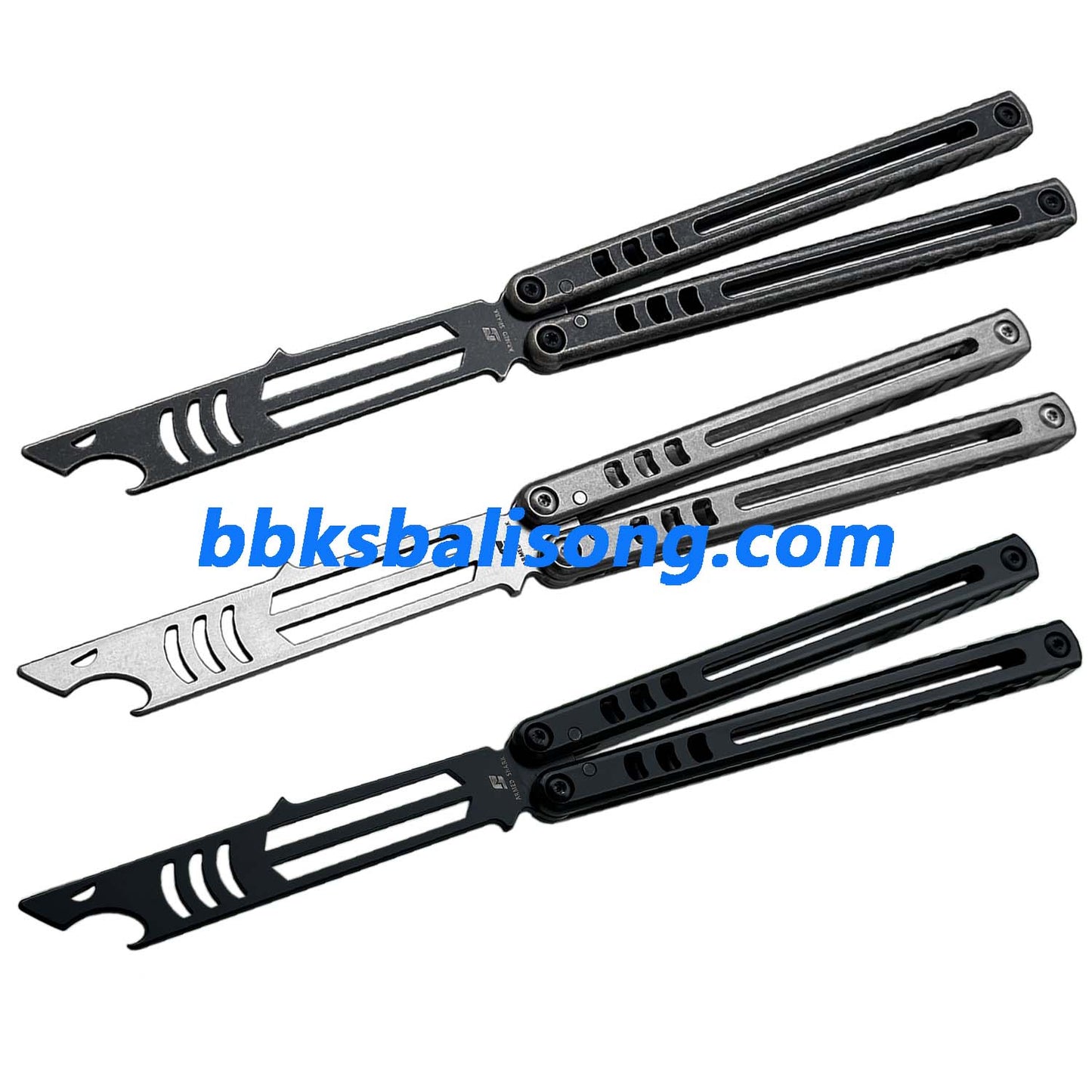 ARMED SHARK Madko Balisong Trainer Clone Titanium Handle