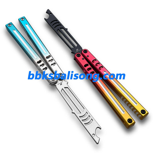 ARMED SHARK Mako V5 Balisong Clone Bottle Opener 6061 Aluminum