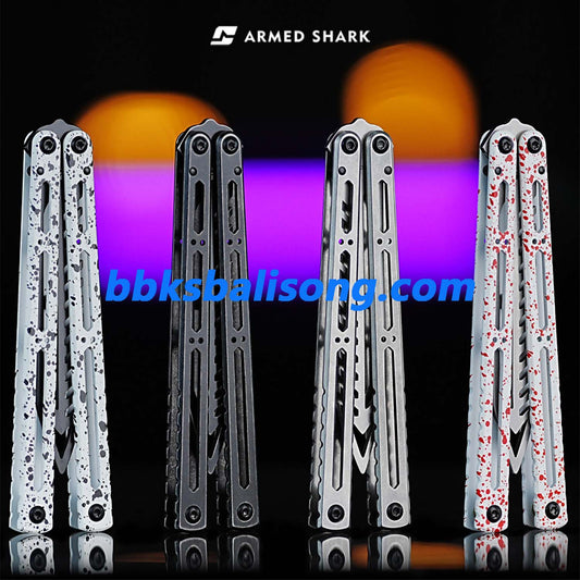ARMED SHARK Steel Hydro Balisong Clone Bushings System 3CR13 Steel Handel