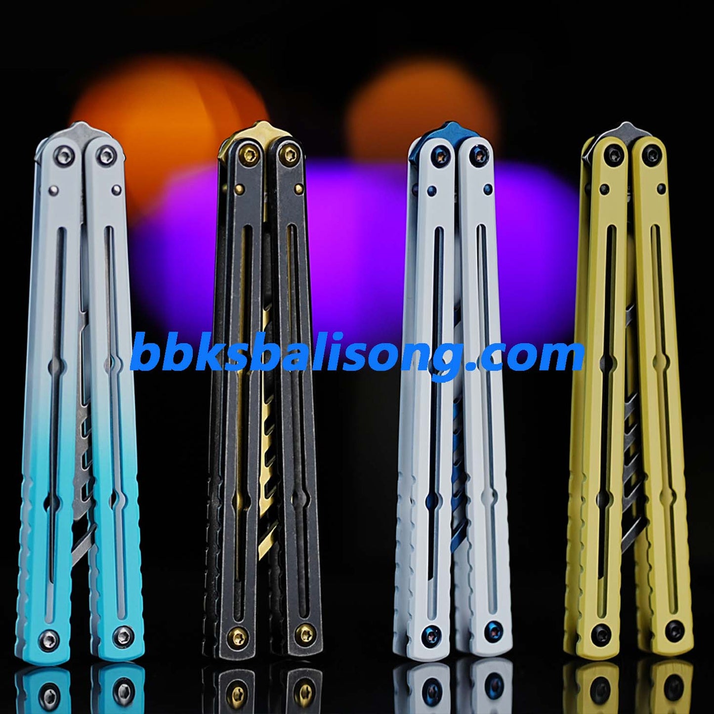 ARMED SHARK Steel Kraken V3 Balisong Clone Teflon Coating