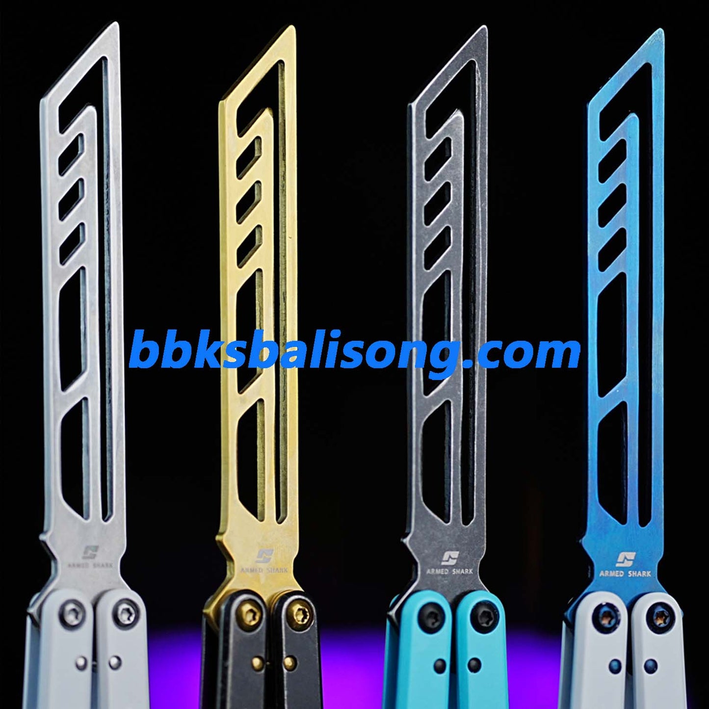 ARMED SHARK Steel Kraken V3 Balisong Clone Teflon Coating
