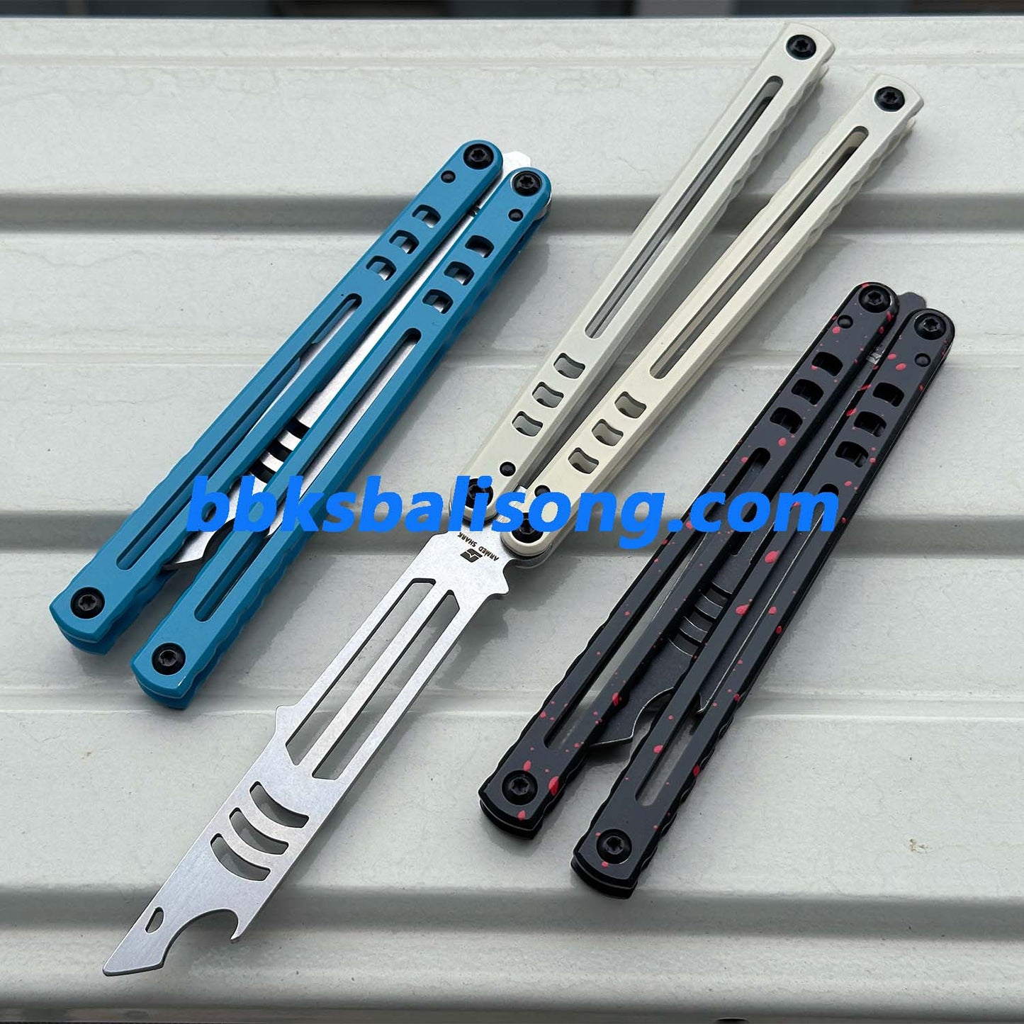 ARMED SHARK Steel Madko Balisong Clone