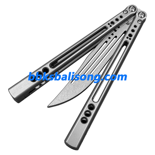 ARMED SHARK Svix Gale V4 Balisong Clone Titanium Handle