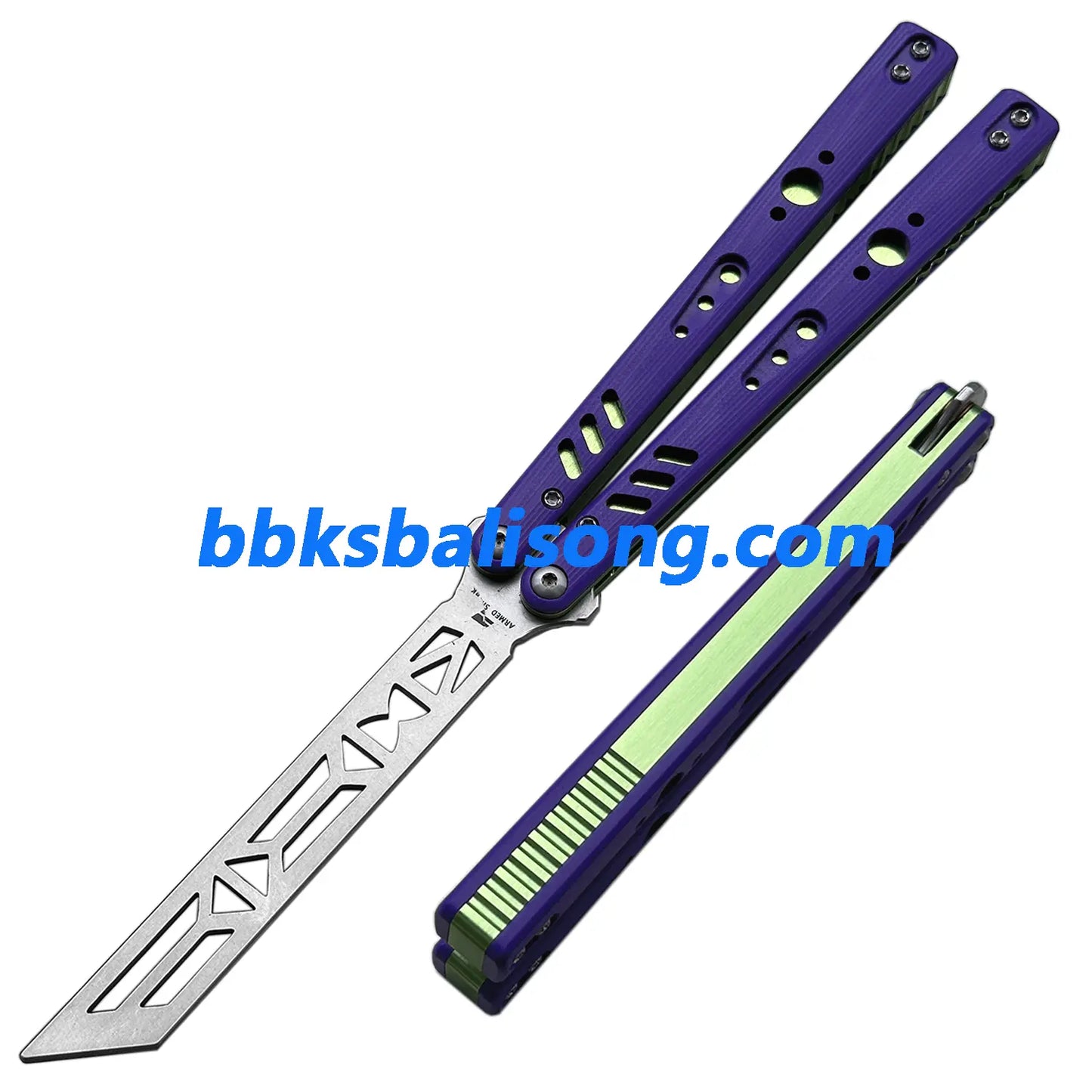 ARMED SHARK Aluminum Channel Replicant (REP) Balisong Clone BBKSbalisong