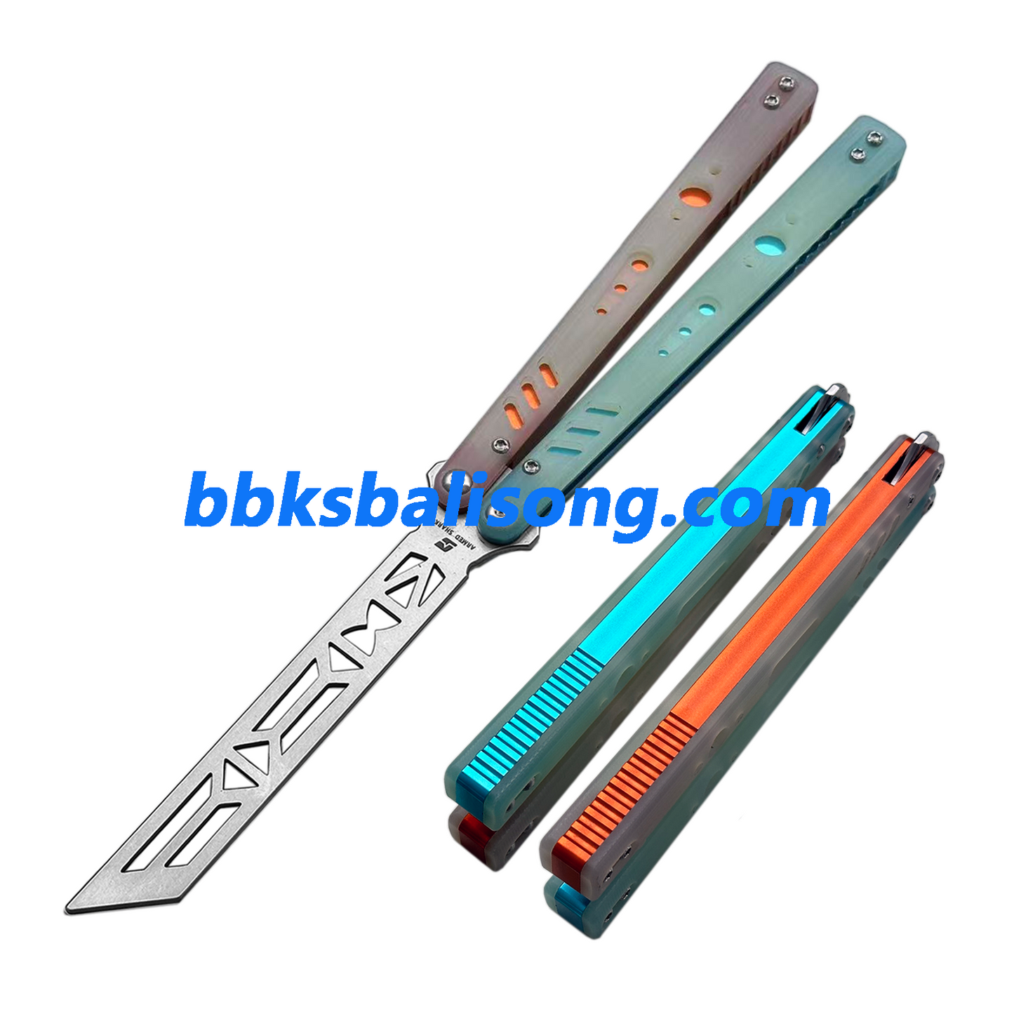 ARMED SHARK Aluminum Channel Replicant V2 Balisong Clone