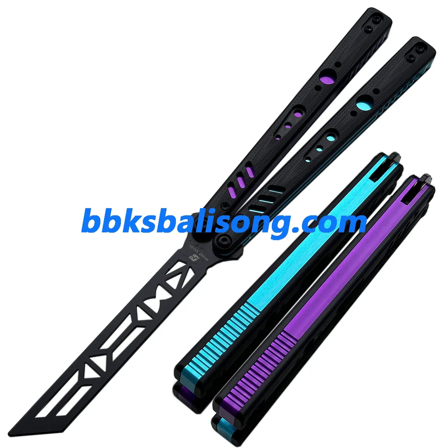 ARMED SHARK Aluminum Channel Replicant (REP) Balisong Clone BBKSbalisong