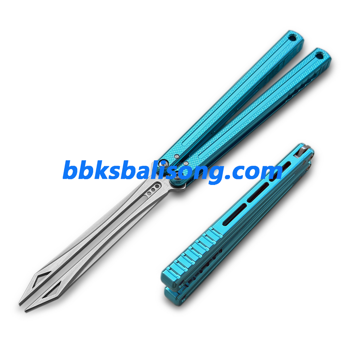 ARMED SHARK Damascus Glide Kraken V3 Balisong Clone