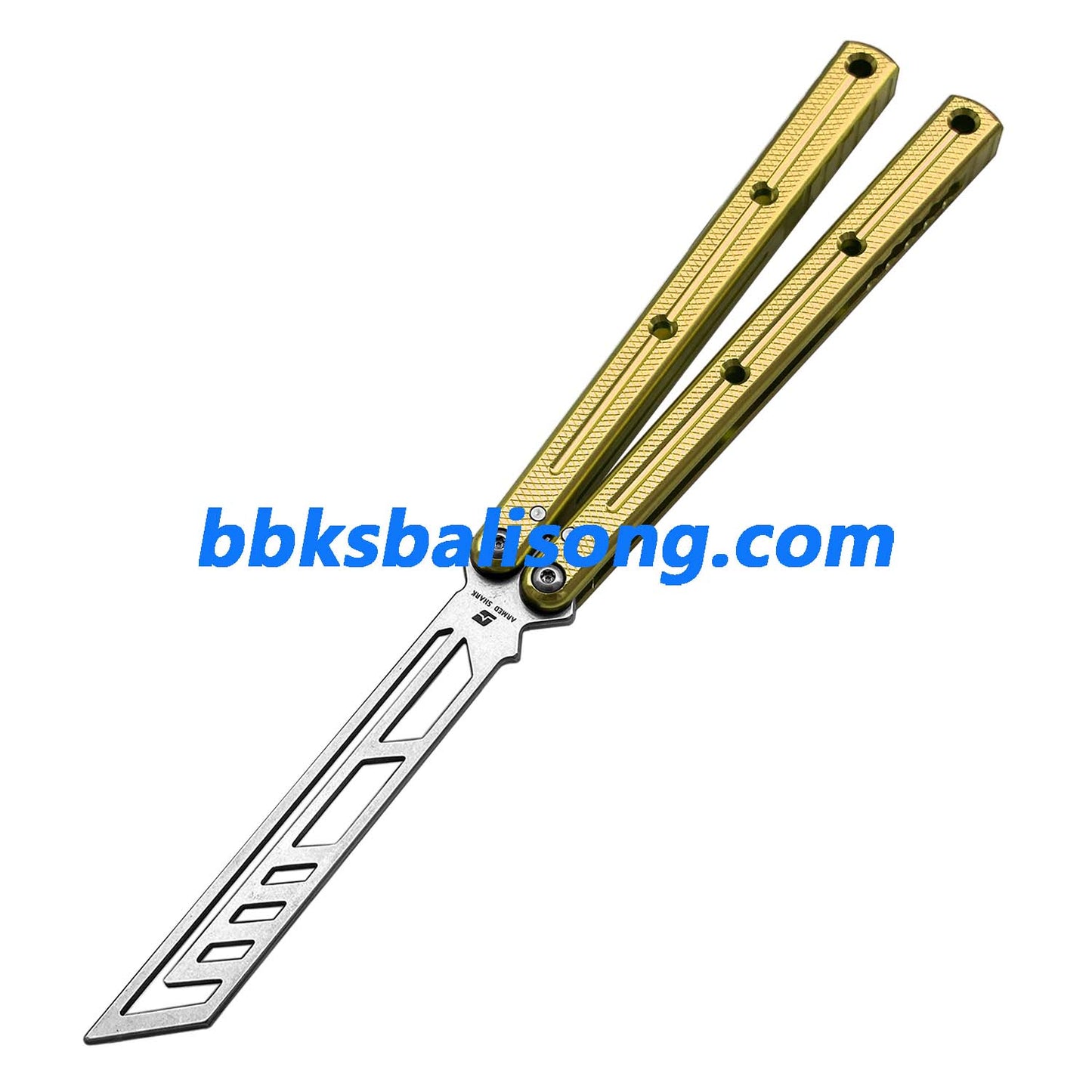 ARMED SHARK Krake Raken (Kraken) V3 Balisong Clone 7075 Aluminum Handle