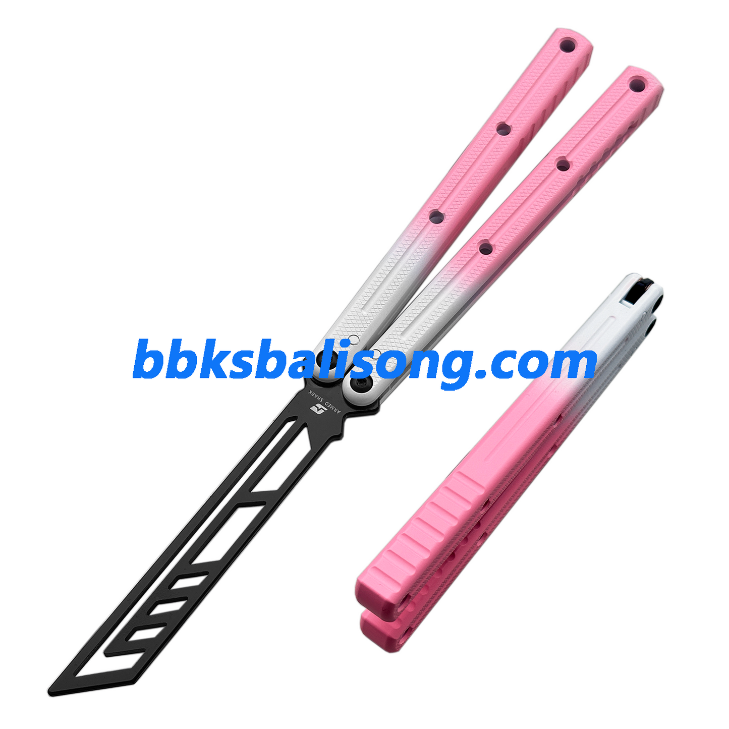 ARMED SHARK Krake Raken (Kraken) V3 Balisong Clone 7075 Aluminum Handle