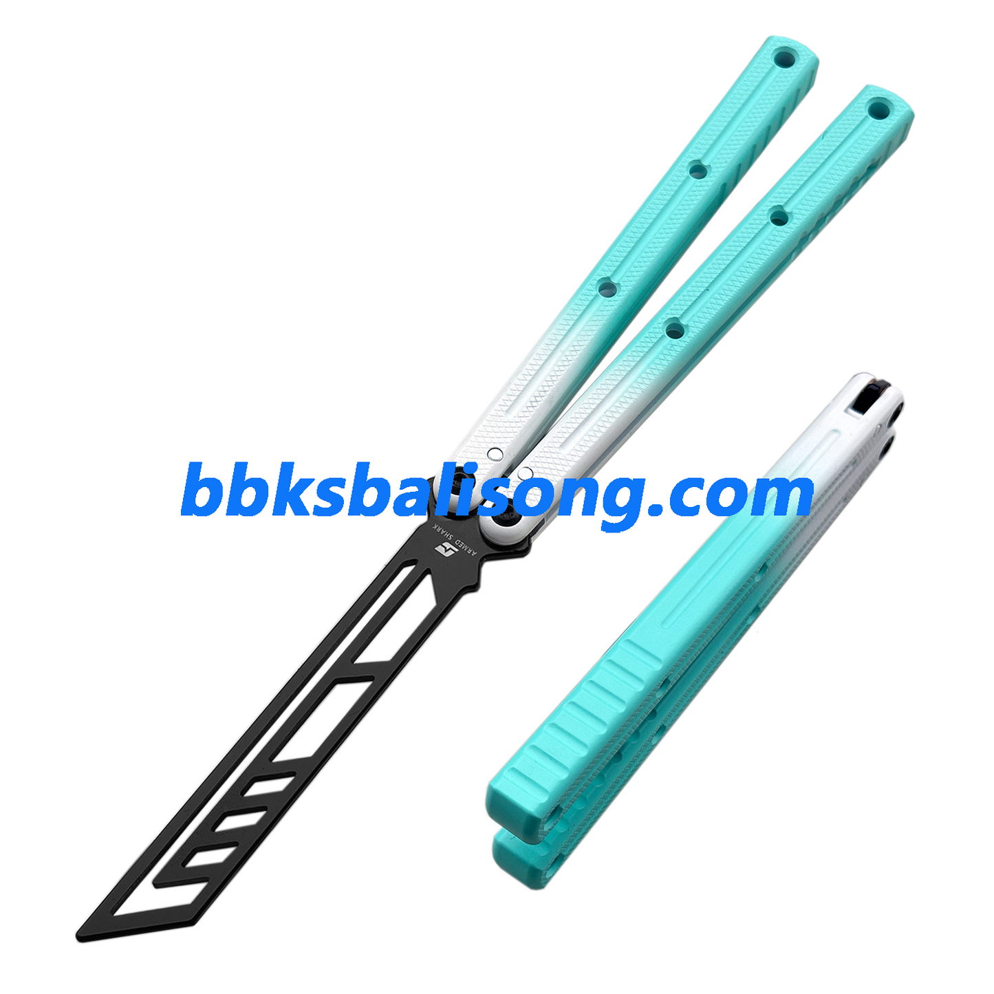 ARMED SHARK Krake Raken (Kraken) V3 Balisong Clone 7075 Aluminum Handle