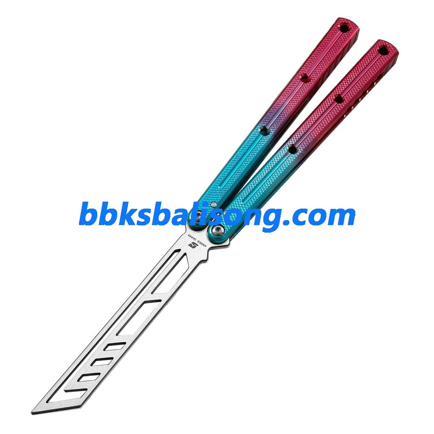 ARMED SHARK Krake Raken (Kraken) V3 Balisong Clone 7075 Aluminum Handle