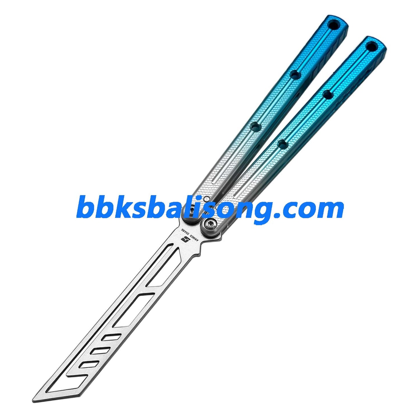 ARMED SHARK Krake Raken (Kraken) V3 Balisong Clone 7075 Aluminum Handle