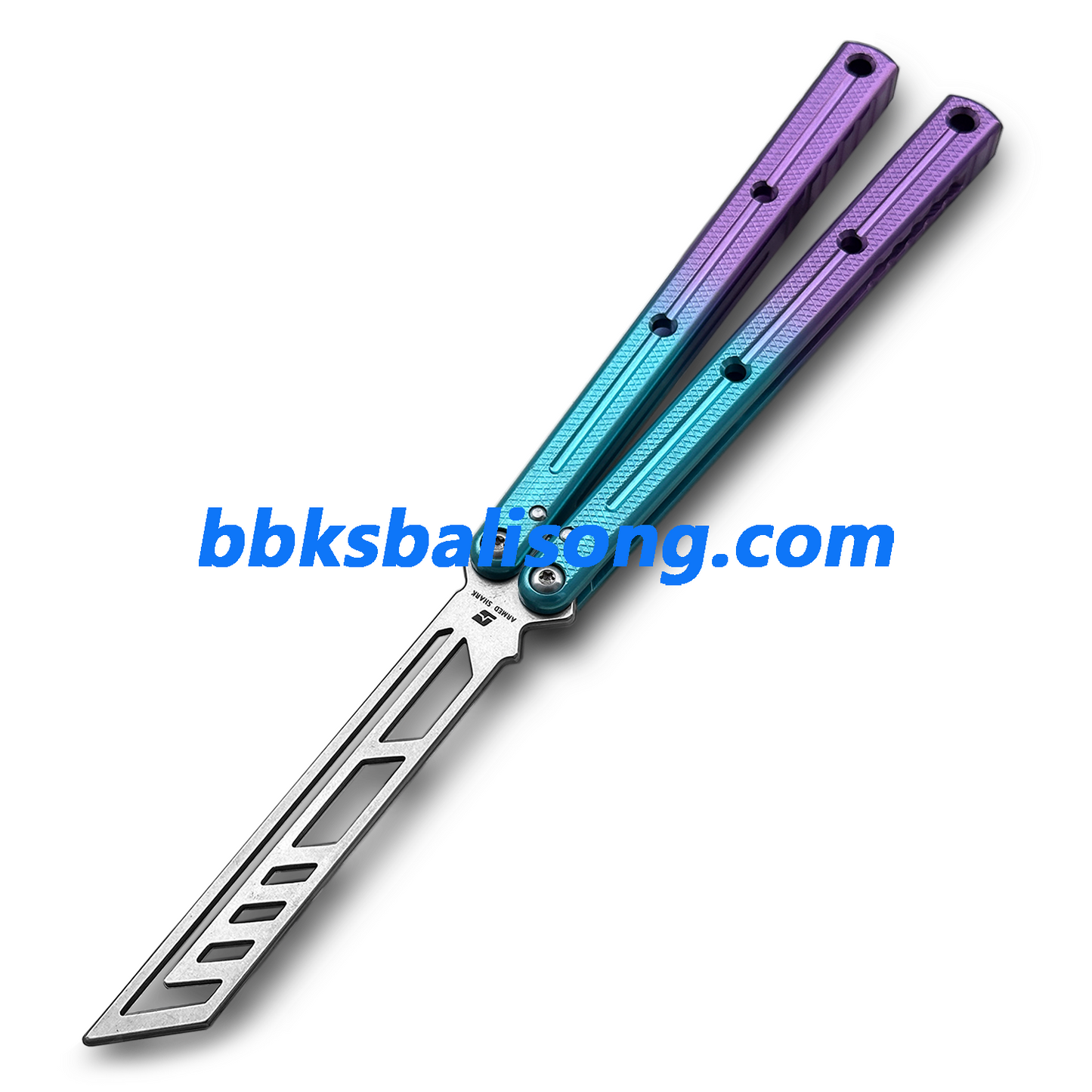 ARMED SHARK Krake Raken (Kraken) V3 Balisong Clone 7075 Aluminum Handle