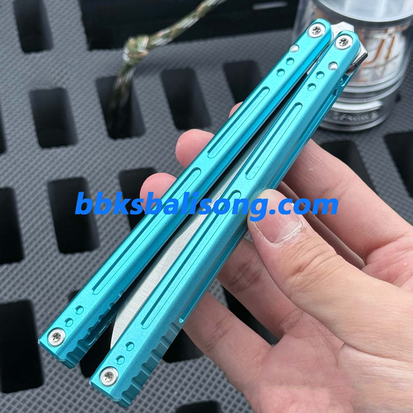 Asgard Blue Sky Original Balisong 7075 Aluminum Bushings System