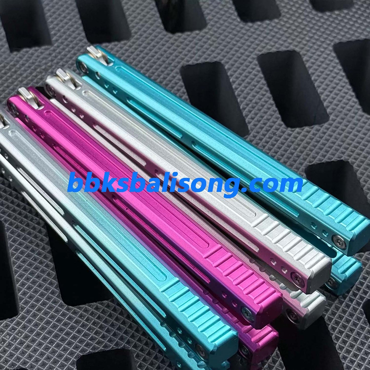 Asgard Blue Sky Original Balisong 7075 Aluminum Bushings System