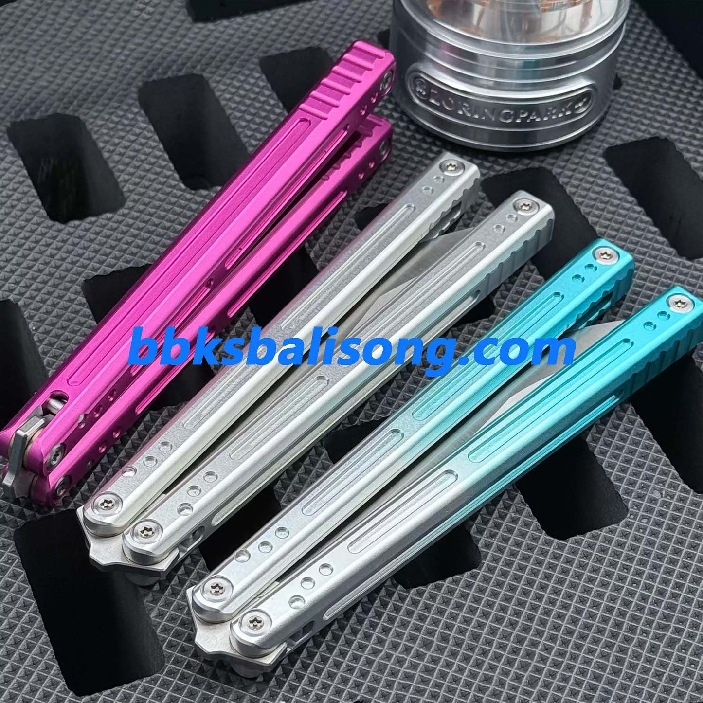 Asgard Blue Sky Original Balisong 7075 Aluminum Bushings System