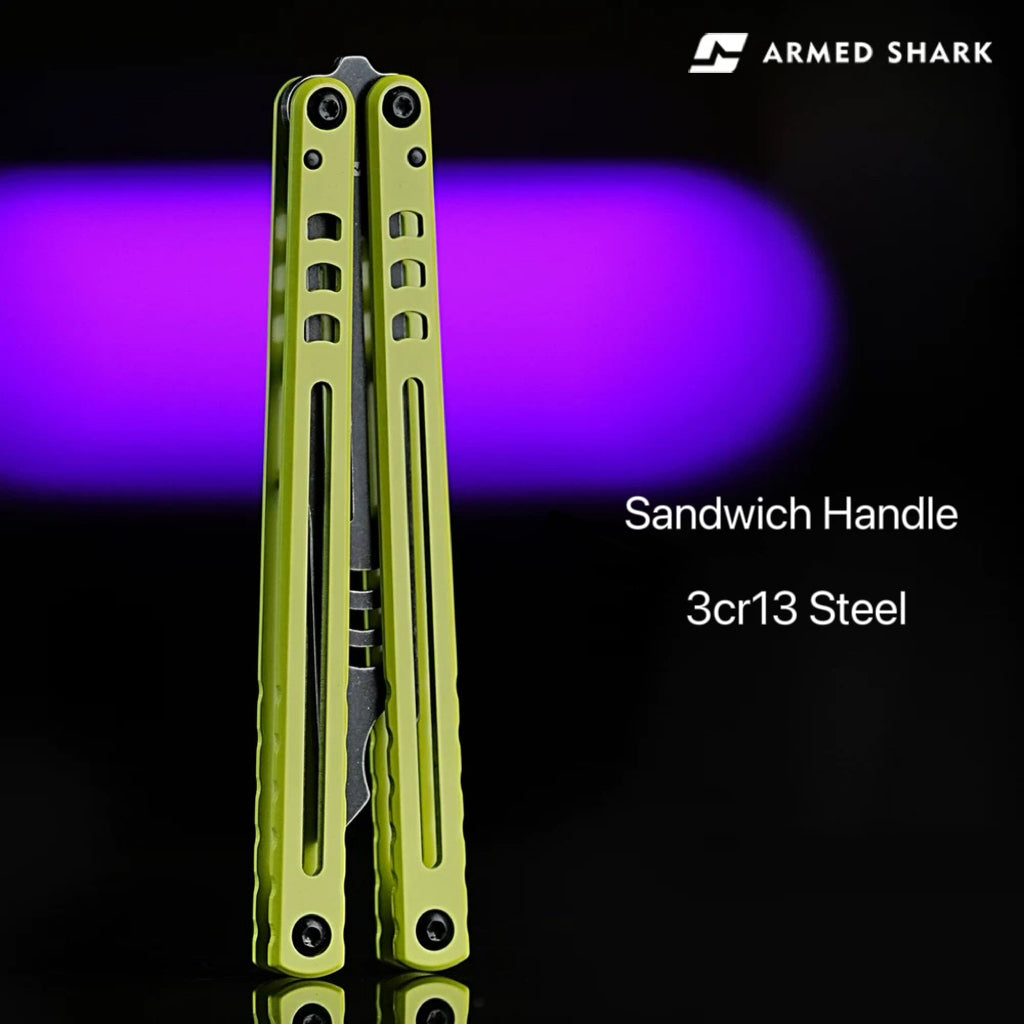 ARMED SHARK Steel Madko Balisong Clone