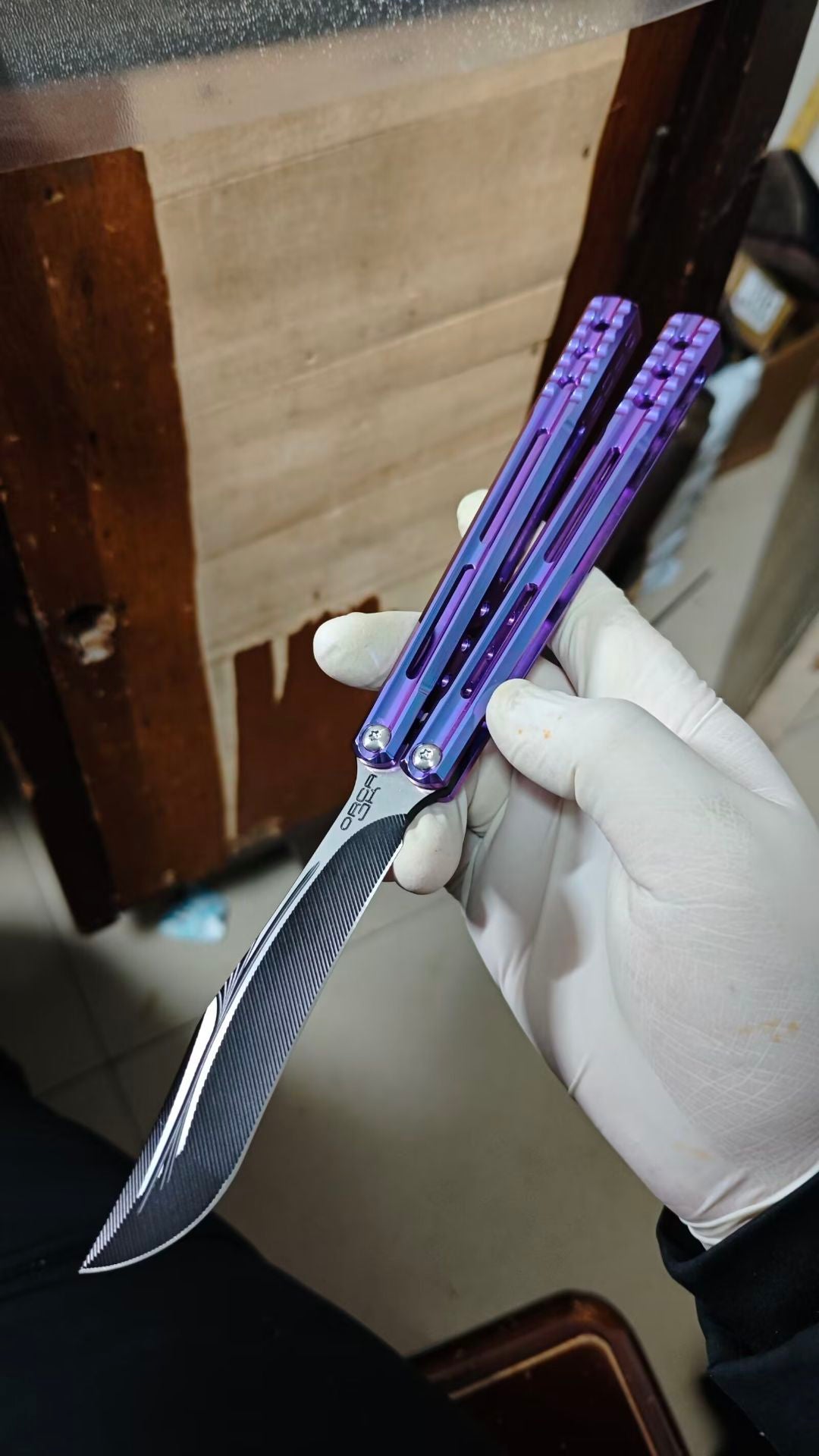AKD Orca V1 Balisong Clone Titanium Handle