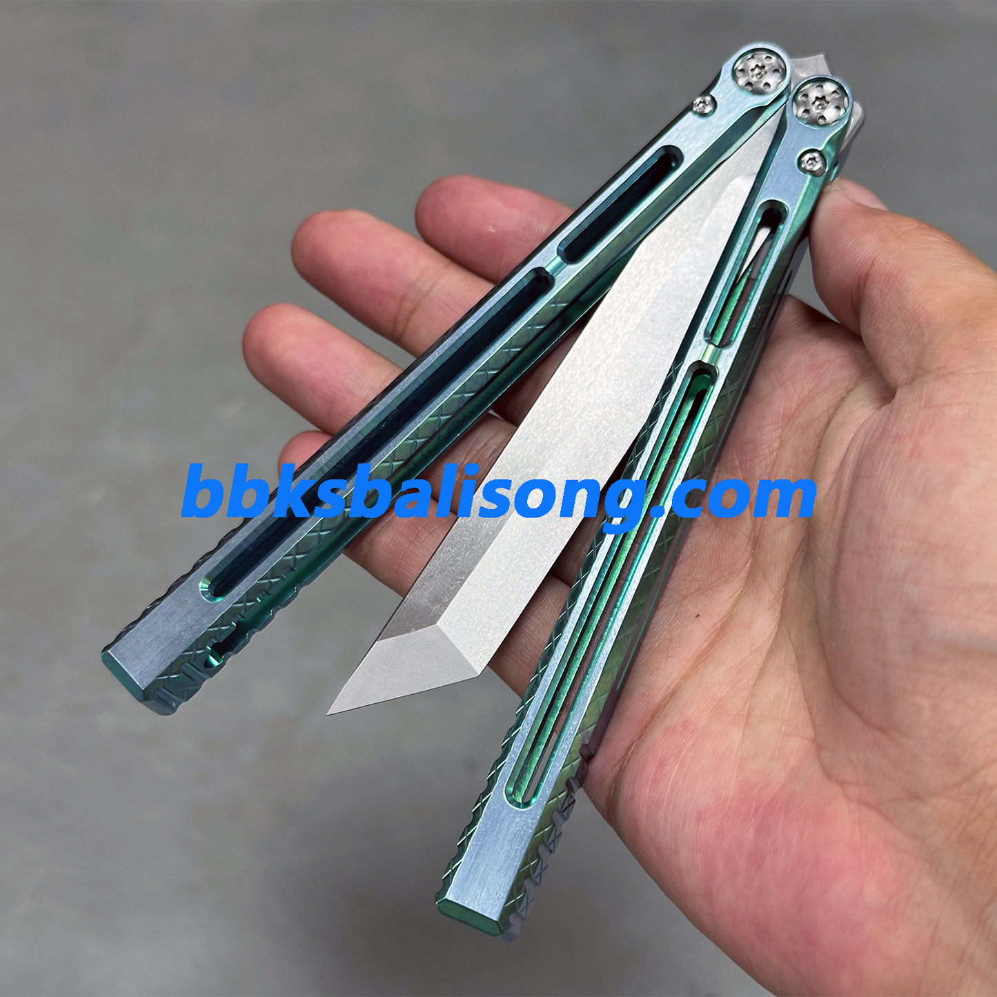 BaliX Telesto Clone Balisong Titanium Handle
