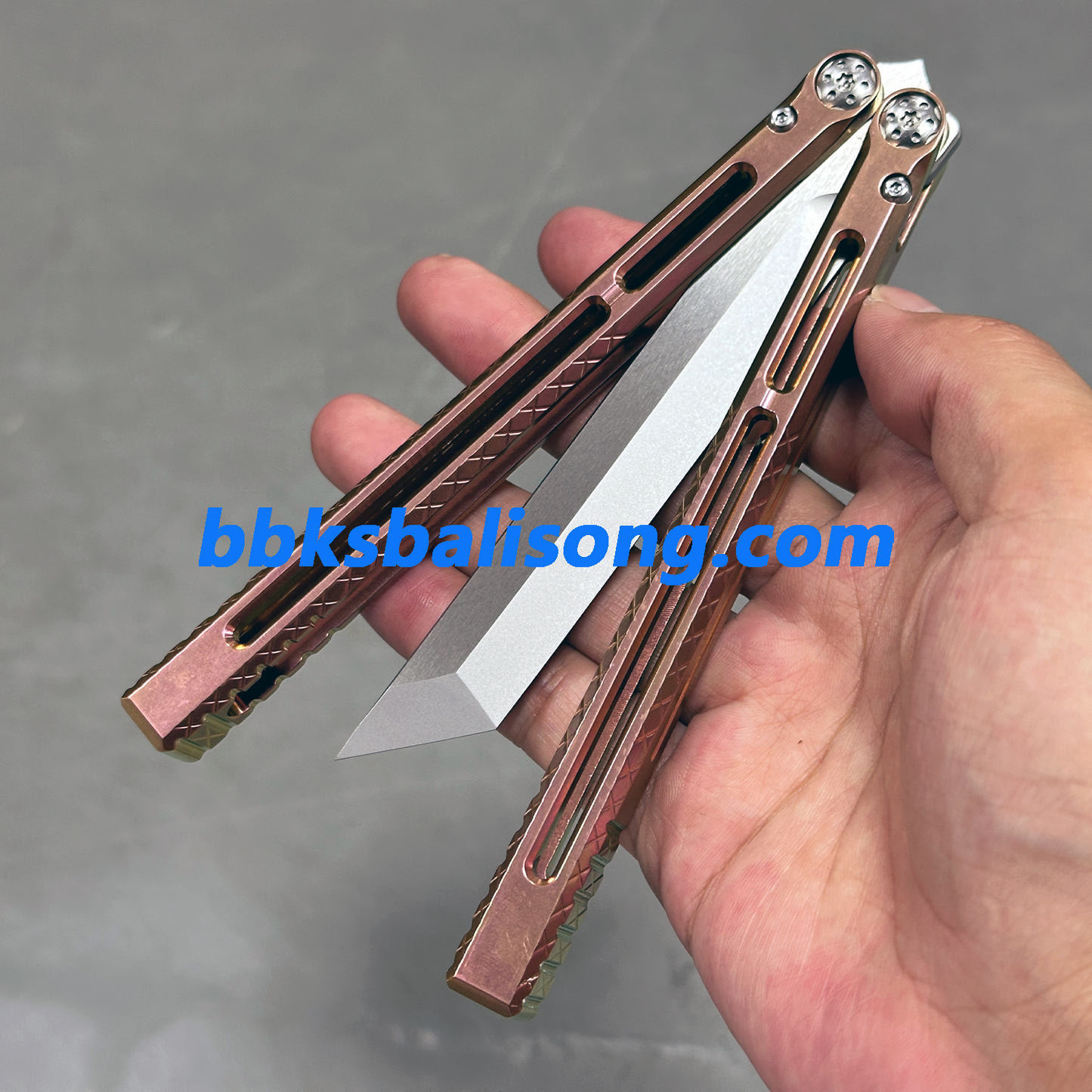 BaliX Telesto Clone Balisong Titanium Handle