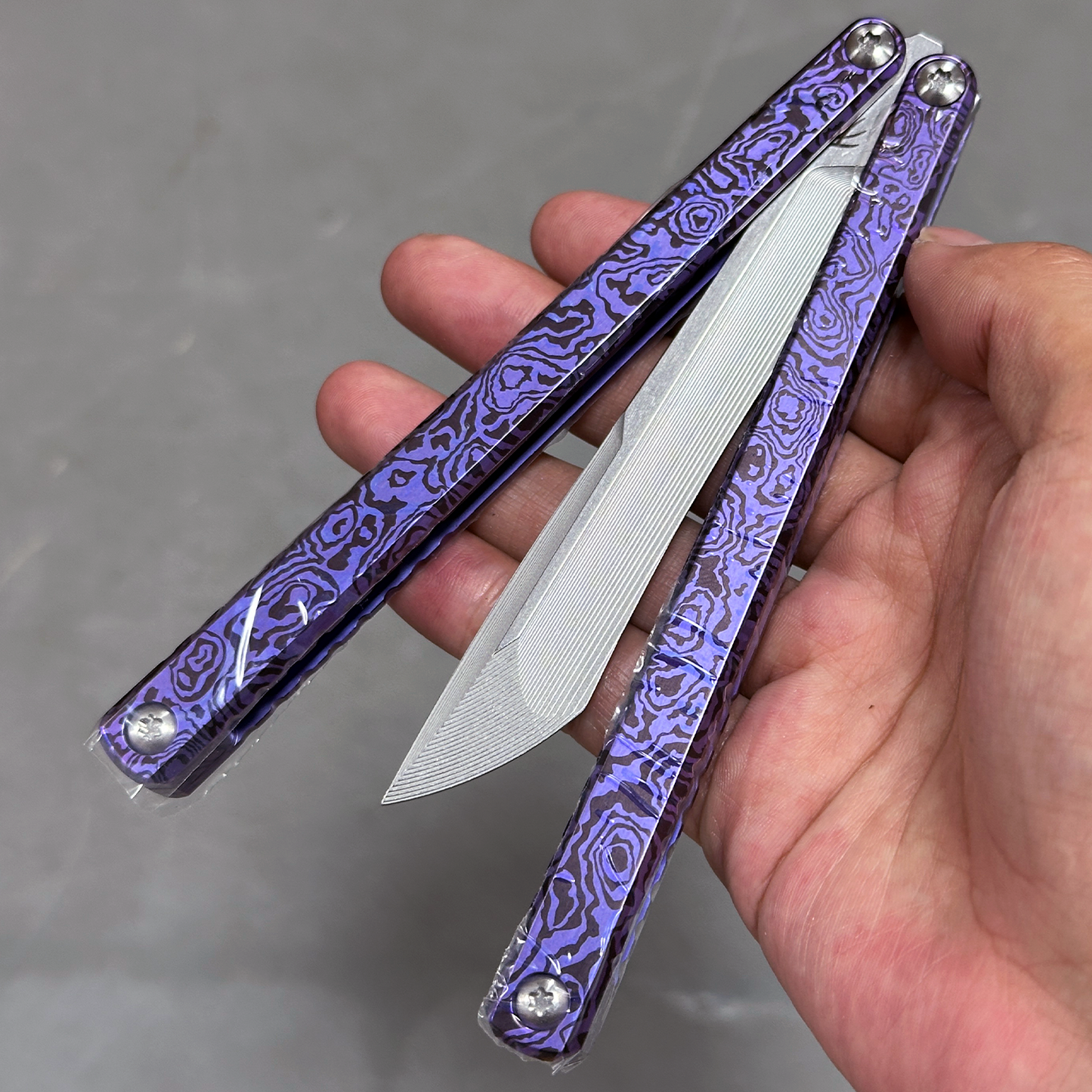 Baliplus Gaboon Balisong Clone Titanium Handle