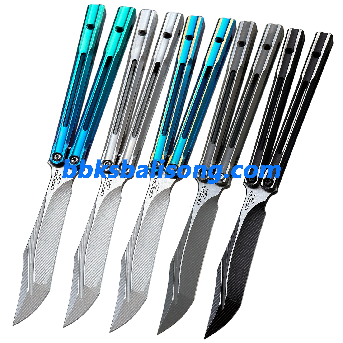 Baliplus Orca V2 Balisong Clone Titanium Handle Bushings System