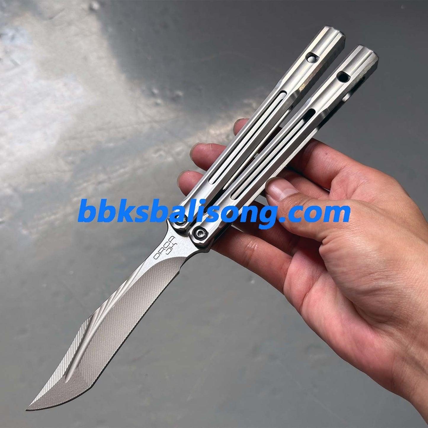 Baliplus Orca V2 Balisong Clone Titanium Handle