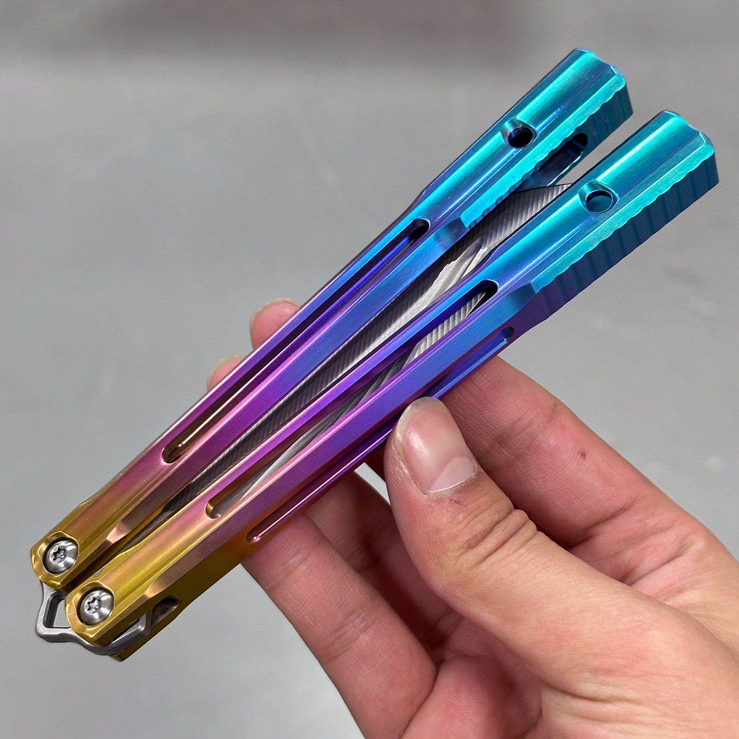 Baliplus Orca V2 Balisong Clone Titanium Handle Bushings System