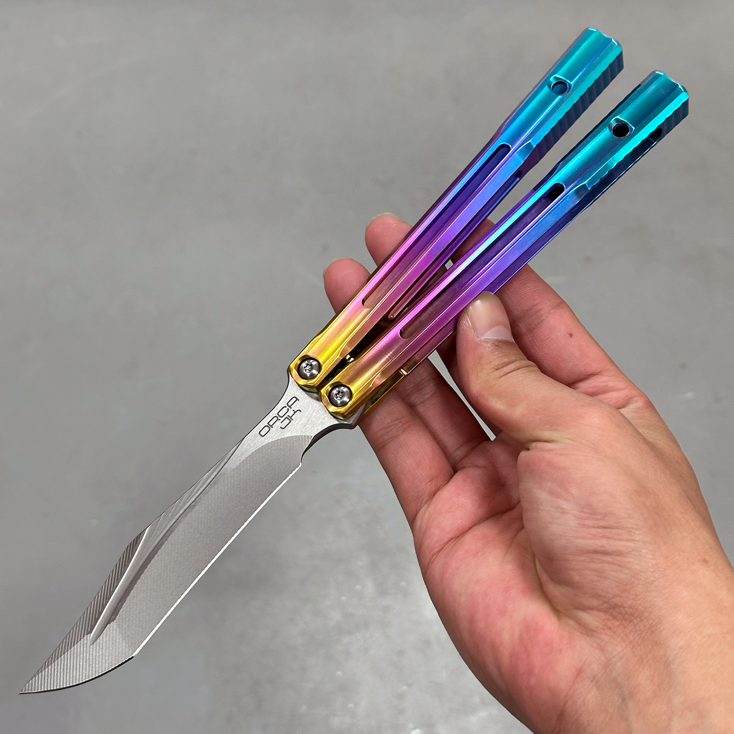 Baliplus Orca V2 Balisong Clone Titanium Handle Bushings System