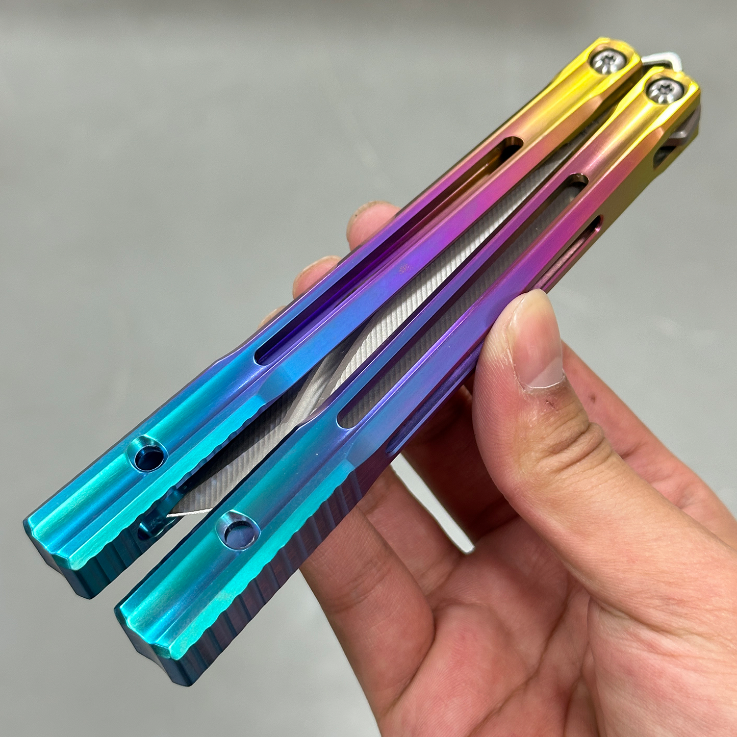 Baliplus Orca V2 Balisong Clone Titanium Handle Bushings System