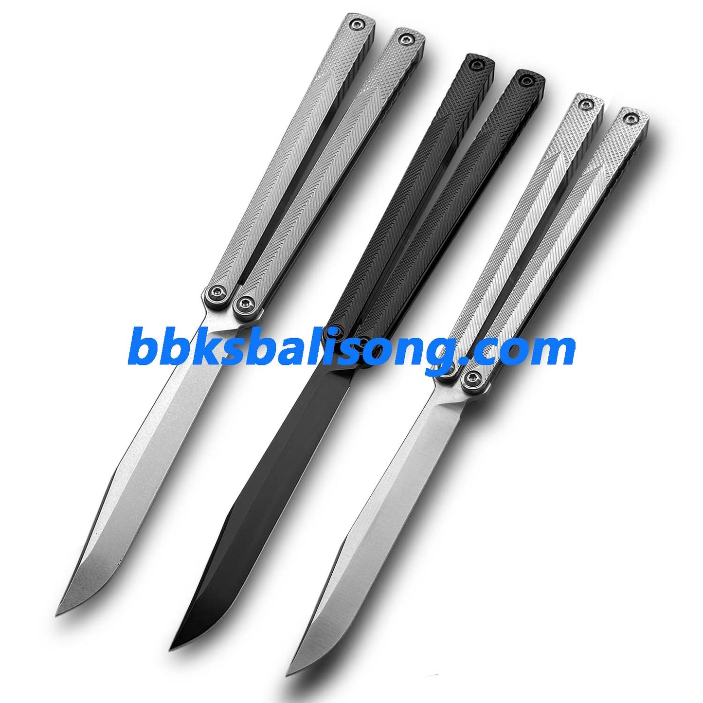 Baliplus Serif Balisong Clone Titanium Handle Bushings System
